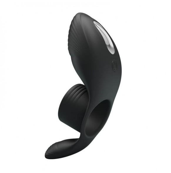 PRETTY LOVE - Male Vibrating Massager Cock Ring (Black) PRETTY LOVE - Male Vibrating Massager Cock Ring (Black)